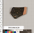 Terracotta fragment of an undetermined closed shape, Terracotta, Unknown fabric