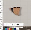 Terracotta fragment of kylix?, Terracotta, Unknown fabric