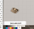 Terracotta fragment of a kylix?, Terracotta, Unknown fabric