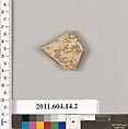 Terracotta fragment of a closed shape, Terracotta, Unknown fabric
