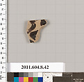 Terracotta fragment of a closed shape, Terracotta, Greek, Corinthian?