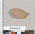 Terracotta fragment of a closed shape, Terracotta, Greek, Corinthian?