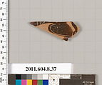 Terracotta fragment of an open shape, Terracotta, Greek, Corinthian?