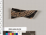Terracotta fragment of a kylix (drinking cup), Terracotta, Etruscan