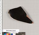Terracotta fragment of an amphora (jar)?, Terracotta, Greek, Attic