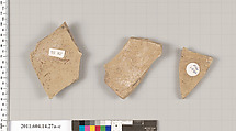 Terracotta fragments of an undetermined closed shape, Terracotta, Unknown fabric