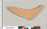 Terracotta fragment of a hydria (water jar)?, Terracotta, Etruscan