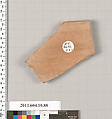 Terracotta fragment of a closed shape, Terracotta, Etruscan
