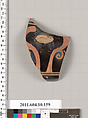 Terracotta fragment of a skyphos (deep drinking cup)?, Terracotta, Etruscan
