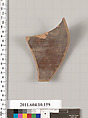 Terracotta fragment of a skyphos (deep drinking cup)?, Terracotta, Etruscan