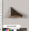 Terracotta fragment of a bowl, Terracotta, Etruscan