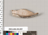 Terracotta fragment of a Genucilia plate, Terracotta, Etruscan, Genucilia