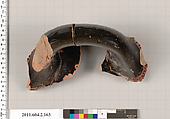 Terracotta fragment of a stamnos (jar), Terracotta, Greek, Attic