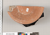 Terracotta fragment of a pelike (jar), Terracotta, Greek, Attic