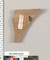 Terracotta fragment of a closed shape, Terracotta, Etruscan