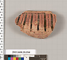 Terracotta fragment of a stamnos (jar), Terracotta, Etruscan