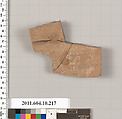 Terracotta fragment of an amphora (jar)?, Terracotta, Etruscan