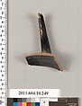 Terracotta fragment from an open shape, Terracotta, Etruscan