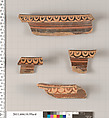 Terracotta fragments of a stamnos (jar)?, Terracotta, Etruscan
