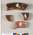 Terracotta fragments of a stamnos (jar)?, Terracotta, Etruscan