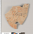 Terracotta fragment of an amphora (jar)?, Terracotta, Greek, Corinthian