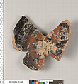 Terracotta fragment of a kylix (drinking cup), Terracotta, Etruscan