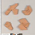 Terracotta fragments of a closed shape, Terracotta, Etruscan