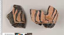 Terracotta fragments of an amphora (jar), Terracotta, Etruscan