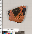 Terracotta fragment of a hydria (water jar), Terracotta, Greek, Caeretan