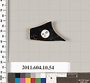 Terracotta fragment of a kylix (drinking cup), Terracotta, Etruscan