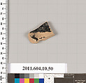 Terracotta fragment of a kylix (drinking cup), Terracotta, Etruscan