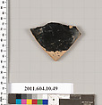 Terracotta fragment of a kylix (drinking cup), Terracotta, Etruscan