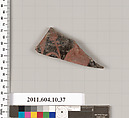 Terracotta fragment of a kylix (drinking cup), Terracotta, Etruscan