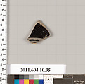 Terracotta fragment of a kylix (drinking cup), Terracotta, Etruscan