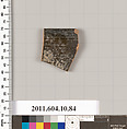 Terracotta rim fragment of a skyphos (deep drinking cup), Terracotta, Etruscan
