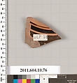 Terracotta fragment of a bowl, Terracotta, Etruscan