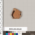 Terracotta fragment of a kylix (drinking cup), Terracotta, Etruscan
