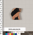 Terracotta fragment of a kylix (drinking cup), Terracotta, Etruscan