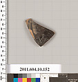 Terracotta fragment of a skyphos (deep drinking cup), Terracotta, Etruscan