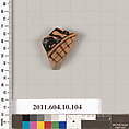 Terracotta fragment of a Genucilia plate, Terracotta, Etruscan, Genucilia