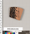 Terracotta fragment from a closed shape, Terracotta, Etruscan
