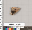 Terracotta fragment of an undetermined shape, Terracotta, Etruscan