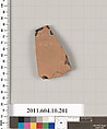 Terracotta fragment from a closed shape, Terracotta, Etruscan