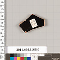 Terracotta fragment of a kylix (drinking cup), Terracotta, Greek, Attic