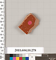Terracotta fragment of an undetermined shape, Terracotta, Etruscan