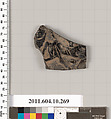 Terracotta fragment of an undetermined shape, Terracotta, Etruscan