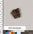 Terracotta fragment of an undetermined shape, Terracotta, Etruscan