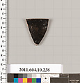 Terracotta rim fragment from an open shape, Terracotta, Etruscan