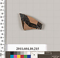 Terracotta fragment of an amphora (jar), Terracotta, Etruscan