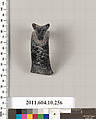 Terracotta fragment of a handle, Terracotta, Etruscan